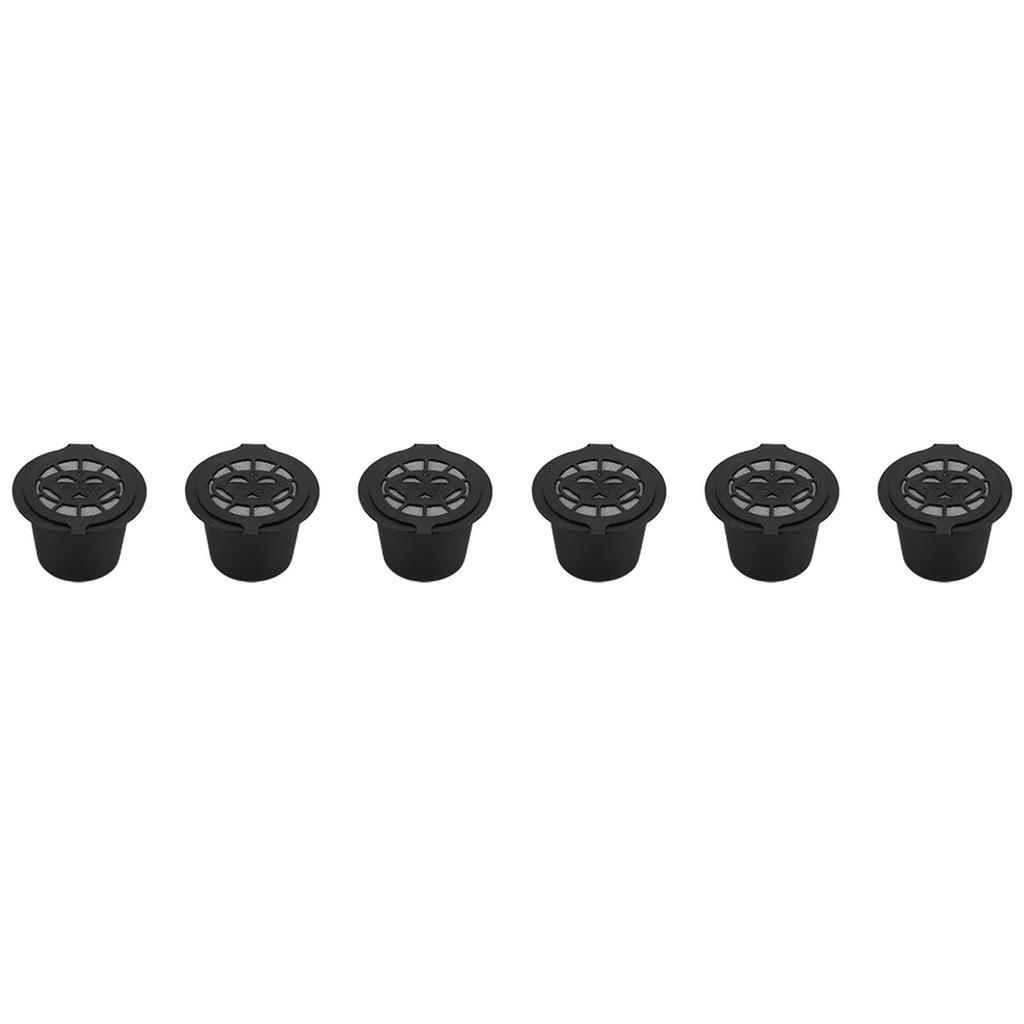 6 Pieces Refillable Coffee Capsule Reusable Plastic and Stainless Steel Filter Baskets Replacement for   Gusto