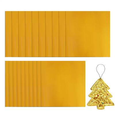 5,9x5,9 Zoll Goldgeprägtes Papier 20 Stück Premium-Folienblätter Für DIY-Kunst und Dekorationsbastelarbeiten