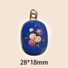 Modisch Bunt Handgezeichnet Anhänger DIY Handgefertigter Schmuck Charms Geschenk Geometrische Form Herstellung Verbinder Charms Herstellung