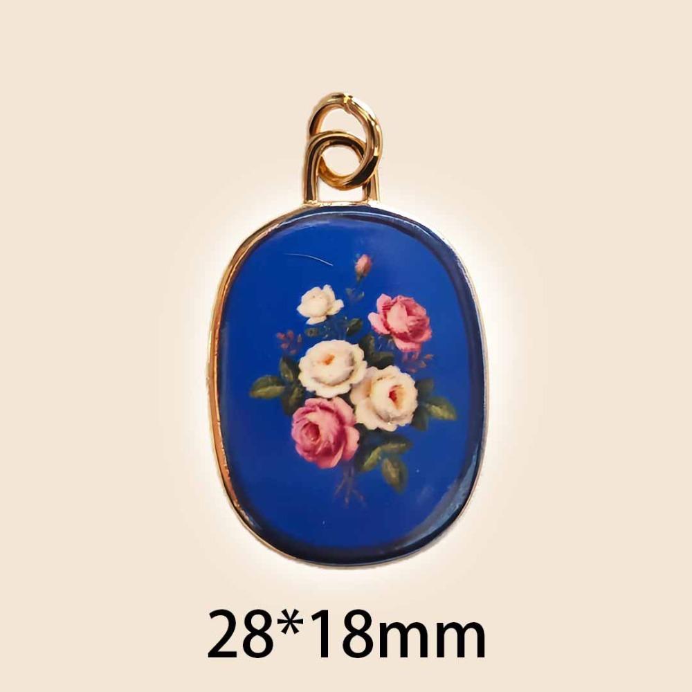 Modisch Bunt Handgezeichnet Anhänger DIY Handgefertigter Schmuck Charms Geschenk Geometrische Form Herstellung Verbinder Charms Herstellung