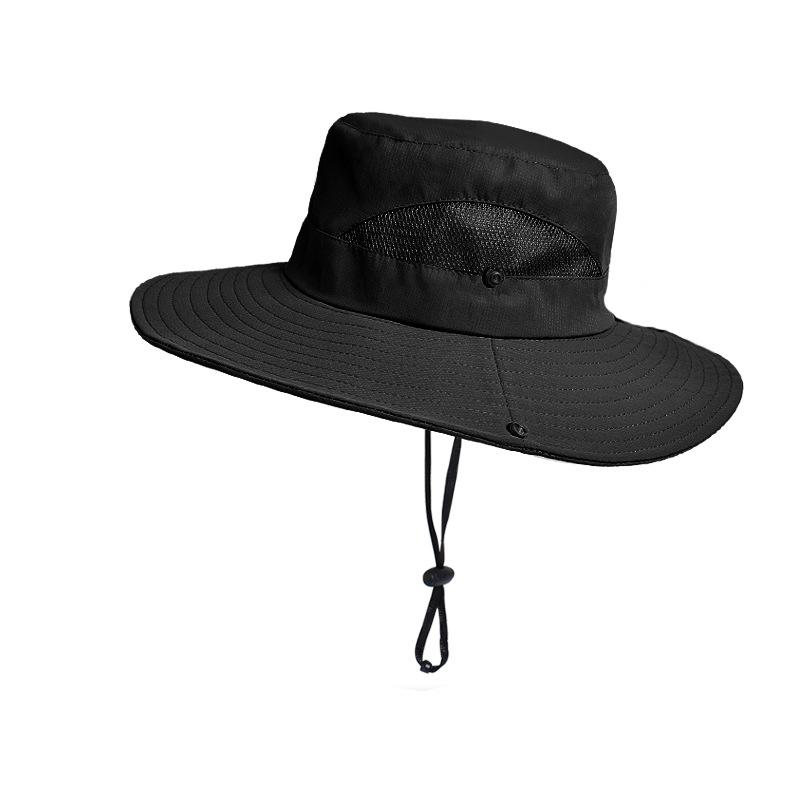Summer Bucket Hat for Men Spring Outdoor Women Sun Hat Mesh Big Folding Brim Adult Fisherman Hats Teenager Cap