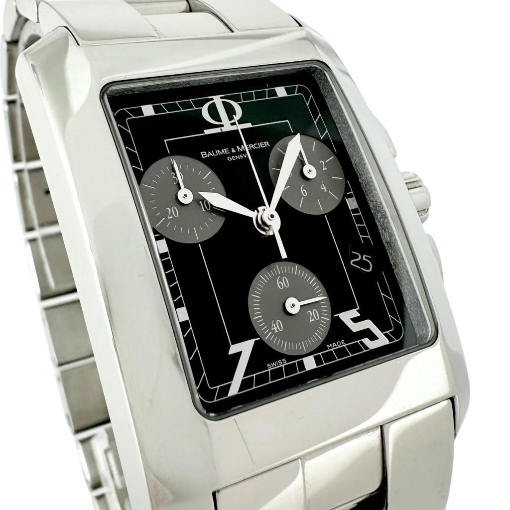 Baume & Mercier  Hampton Chronograph MOAO 8126 Watches quartz blackDial mens used