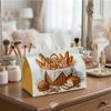 1pc Rustic Farmhouse Vintage Tissue Holder - Stylish Tissue Dispenser with Bread Basket Bakery Still Life, Made from Durable Polyester Fabric for Home