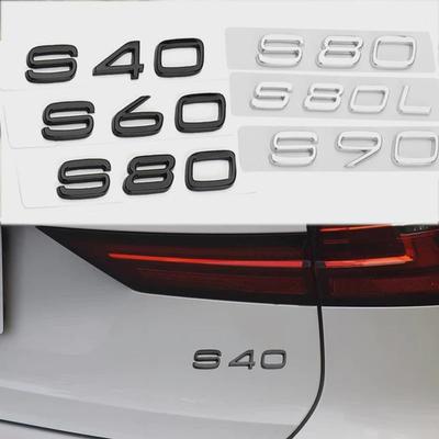 ABS Letter Car Rear Trunk Badge Sticker Decal for Vol-vo S40 S60 S90 S80 S80L Logo Decal Accessories