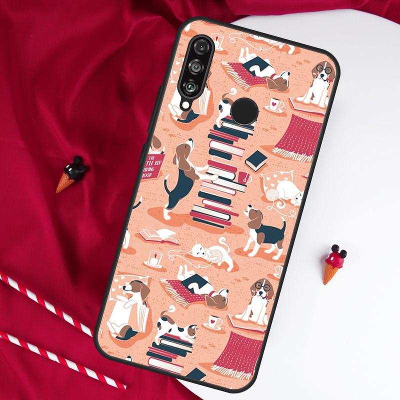 

Cartoon Beagle Dog For Huawei Nova 12s 11i 12i 10 9 SE 5T Y91 Y90 Y60 Y70 Y72 Y61 P20 P40 P30 Lite P60 Pro Case Huawei Nova Y91