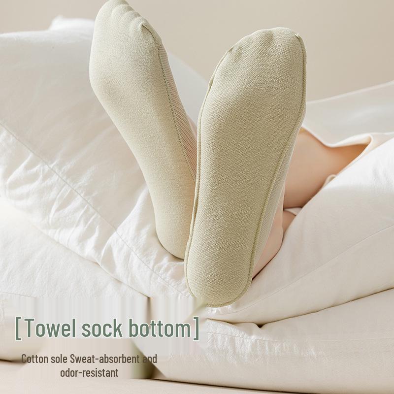 Women's Summer Ice Silk No-Show Socks - Thin, Non-Slip, Low-Cut, Mesh High Heel Socks