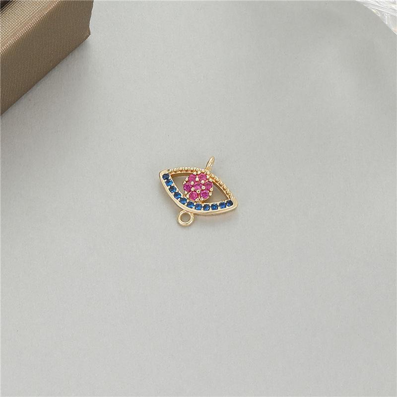 

Подвески-шармы из 14-каратного золота с цветными мини-цирконами для изготовления ювелирных изделий своими руками