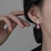 Zircon Teardrop Earrings: Women's Elegant Moissanite Pear-Shaped Studs