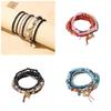 Stylish Glass Multi-Layer Bracelet Stacking Statement Bracelets Fashionable and Comfortable Jewelry for Women and Girls