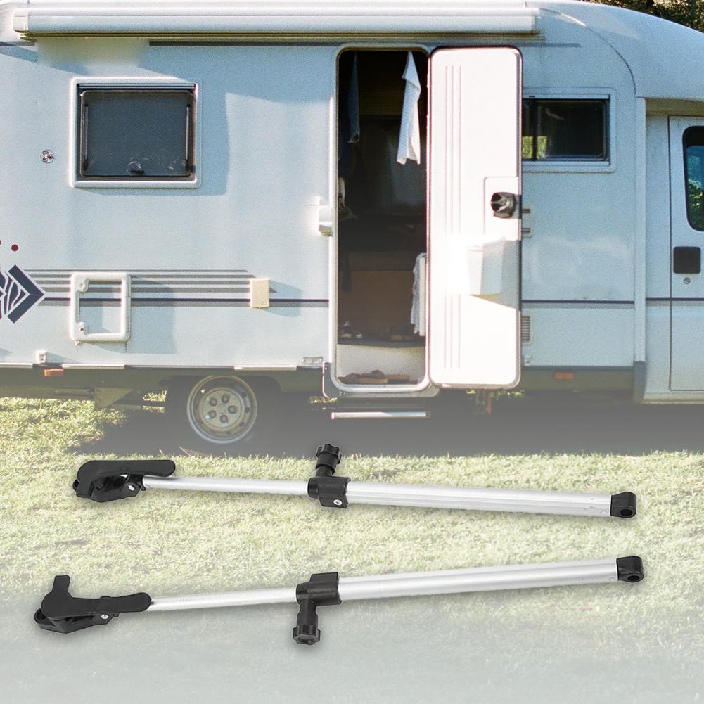 2Pcs RV Window Lift Strut Aluminum Alloy Support Bar 310‑435mm Telescopic Window Lid Support Strut for Motorhome Camper Trailer