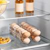 2PCS Plastic Automatic Slide Egg Storage Box Stackable Eggs Holder  for Kitchen