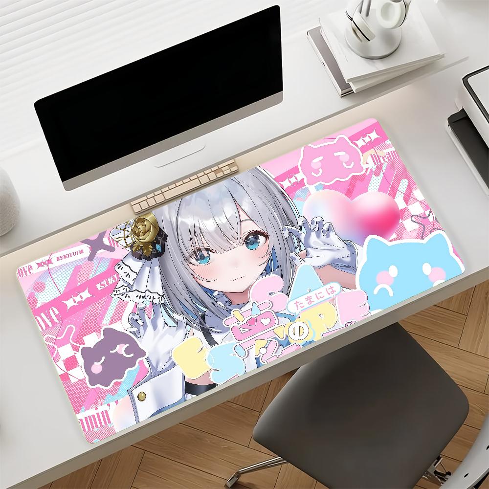 VTuber  K-Kaga Sumire Mouse Pad Non-slip Rubber Gamer Balance Computer Mat Decoracion Deskmat Laptop Office Large