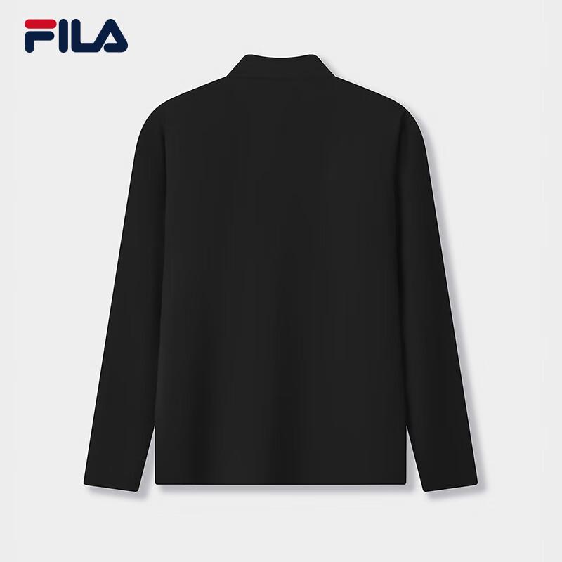 FILA Men's Half-Zip Knitted Long-Sleeve Shirt