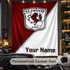 Wandteppich FC Twente Benutzerdefinierter Name Text Personalisierter Wandbehang Teppich Heimwanddekoration