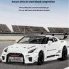 1/32 Scale Skyline Nissan GTR-CSR2 Alloy Sports Car Diecast Metal Model Sound & Light Toy Collect Display Ornament  Gift for Boys
