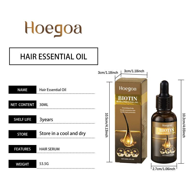 Scalp Nourishing Biotin Hair Oil Root Strengthening Oil Control Plant Extract for Home Use Damaged Hair