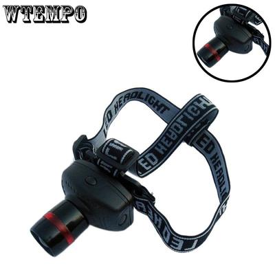 Outdoor 3W LED High Light Headlight Three Gear/telescopic Zoom Outdoor Fishing Headlights Camping Lights Searchlight