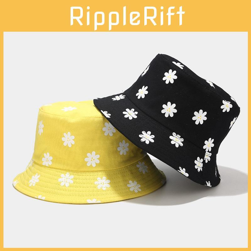 Sommer Damen Fischerhut mit Blumenmuster und breiter Krempe zum Sonnenschutz für den Außenbereich, Freizeitkleidung