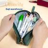 Oxford Fabric Shell Pencil Case With Large Capacity For Students And Office Use