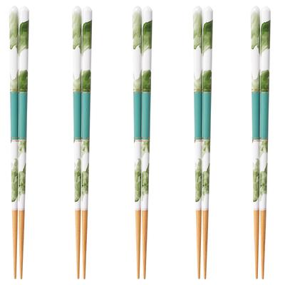 Happy Set of Made In PID4586 J-kitchens Chopsticks, 5, Material Wood, Chopsticks, Japan,
