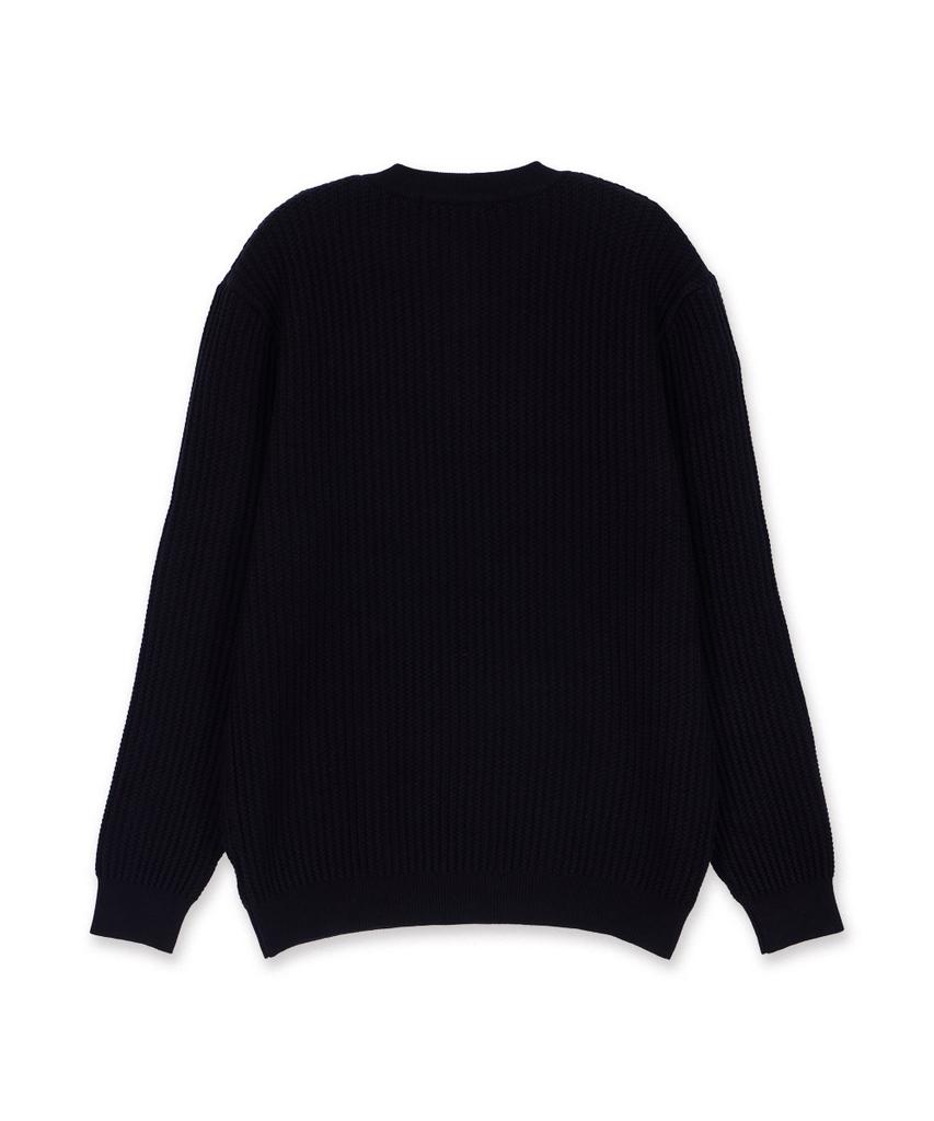 MAKEITTO Daily Viscose Henley Neck Knit_Black