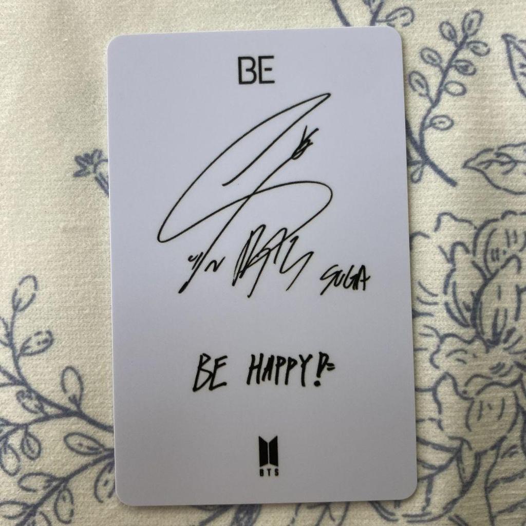 [USED] BTS BE Unreleased Lucky Drop Trading Card Yoongi SUGA