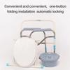 Folding Bedside Commode Chair Toilet  for  Adult Elderly Height Adjustable Toilet Stool for Pregnant Women And Disabled Bathroom Portable Toilet Bowl