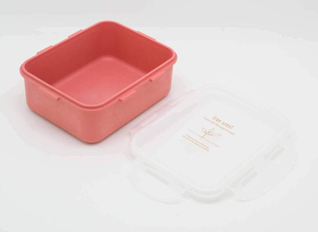 OSK Food Container Hinoki No Pla Pink PCL-8