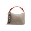 Seria Convertibilă 6.5L Geantă Pliată Curea Nailon Crossbody Tote Genți Bărbați Gri-Cald Portocaliu-Răsărit LW9FP9S-072171