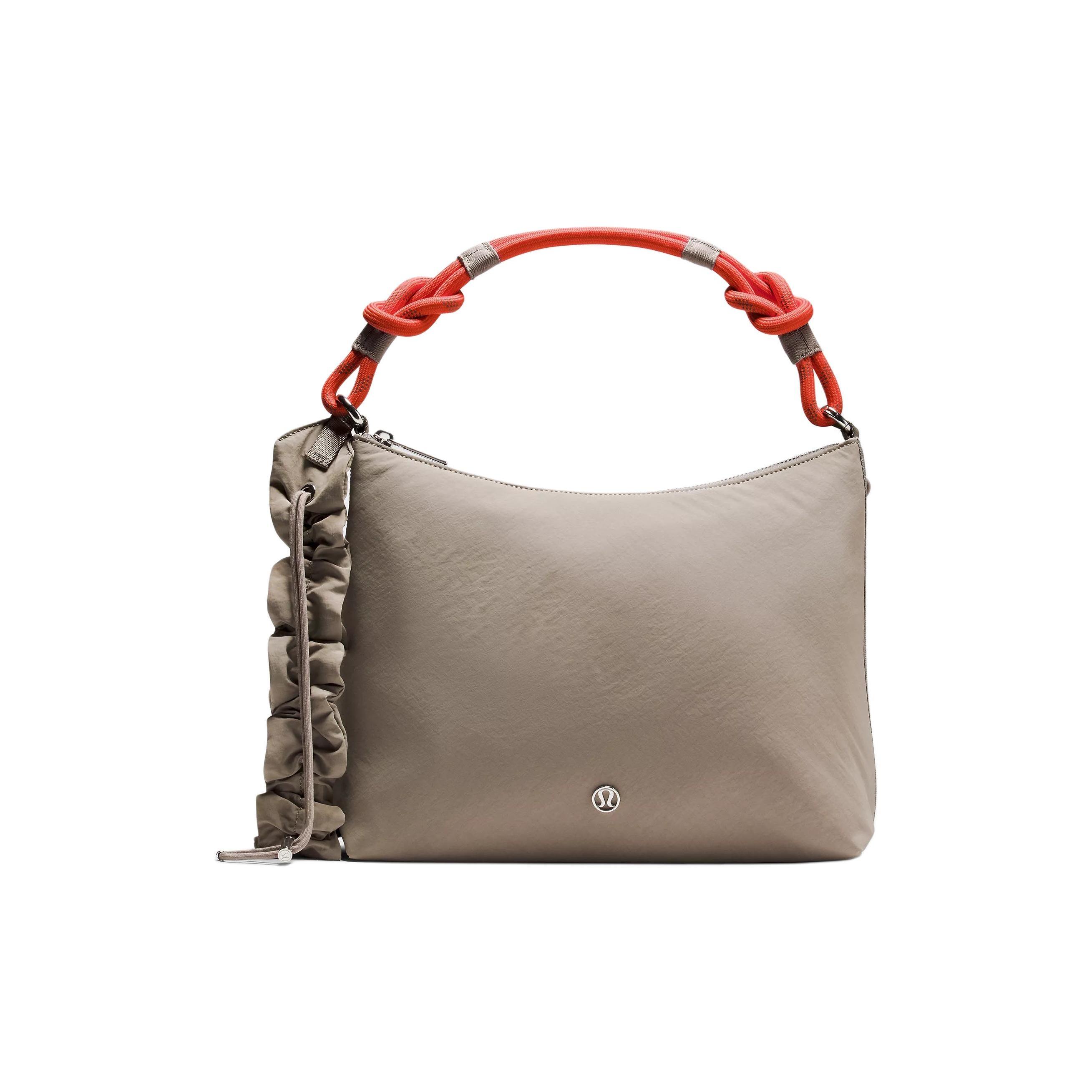 

Lululemon Convertible Series 6.5L Pleated Bag Strap Nylon Crossbody Tote Men bags Warm-Gray Sunrise-Orange LW9FP9S-072171 Warm Gray