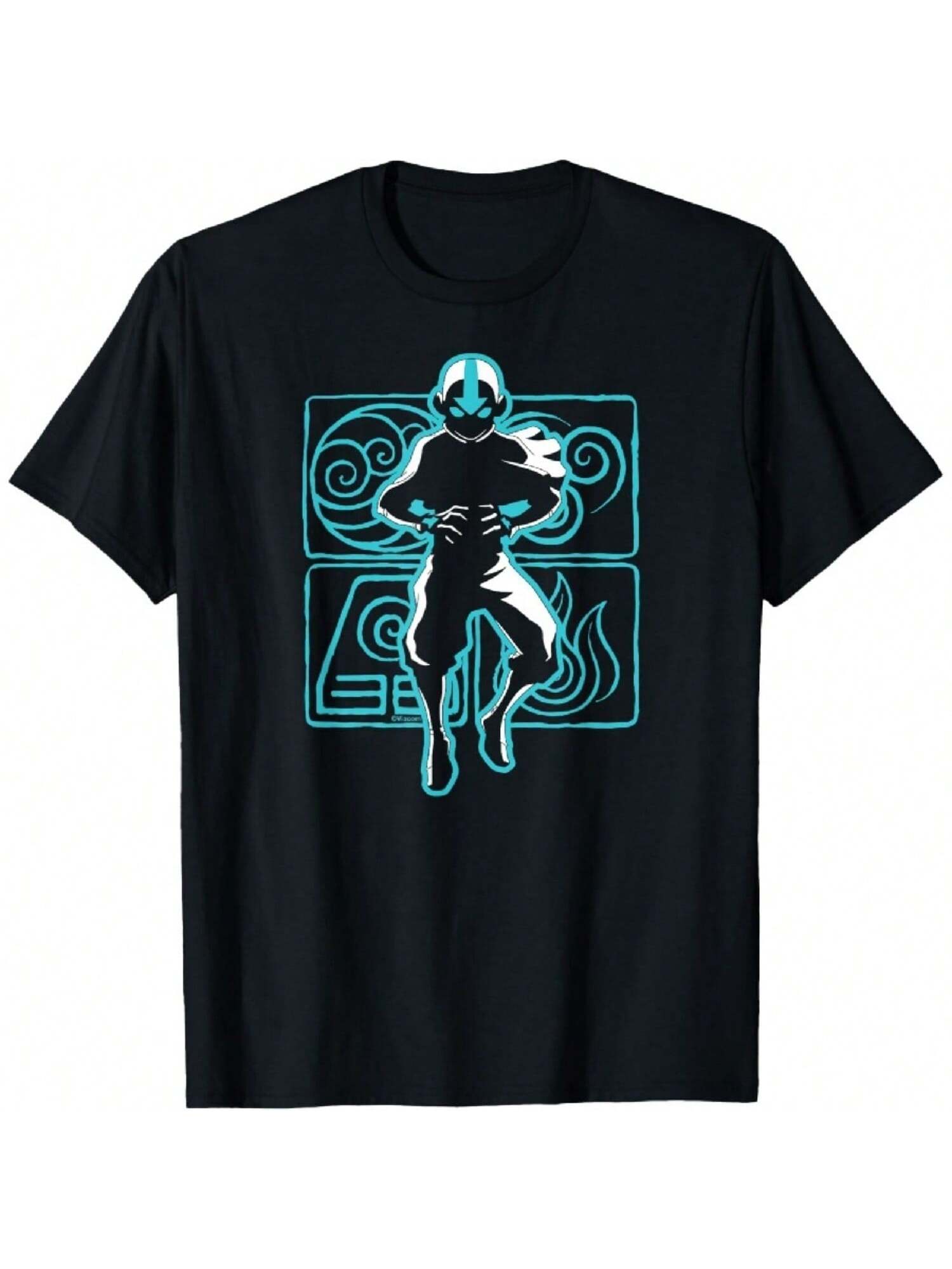 - Aang Fire Air Earth Water T-Shirt S разноцветный