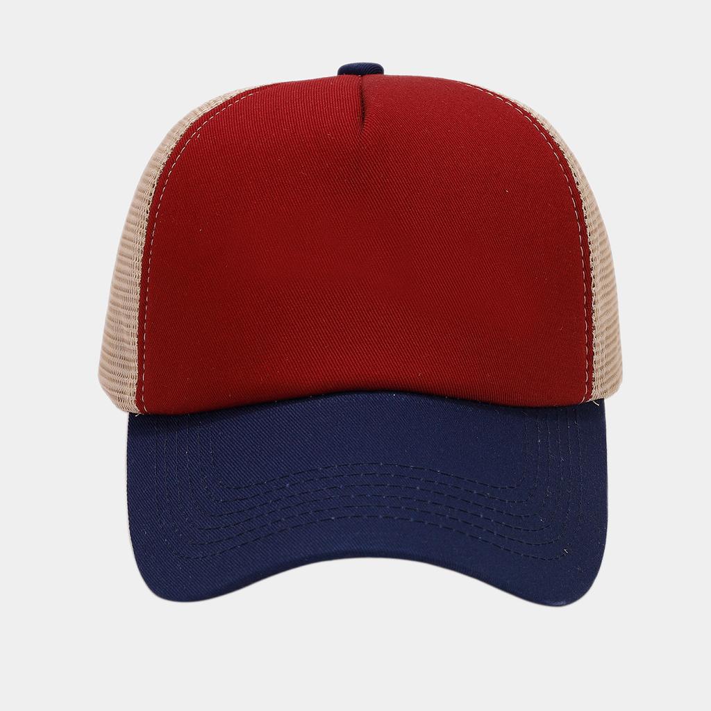 High Quality Low MOQ 5 Panel Unisex Blank Trucker Hats Cotton Fabric Adjustable Size Curved Brim Mesh Baseball Trucker Cap