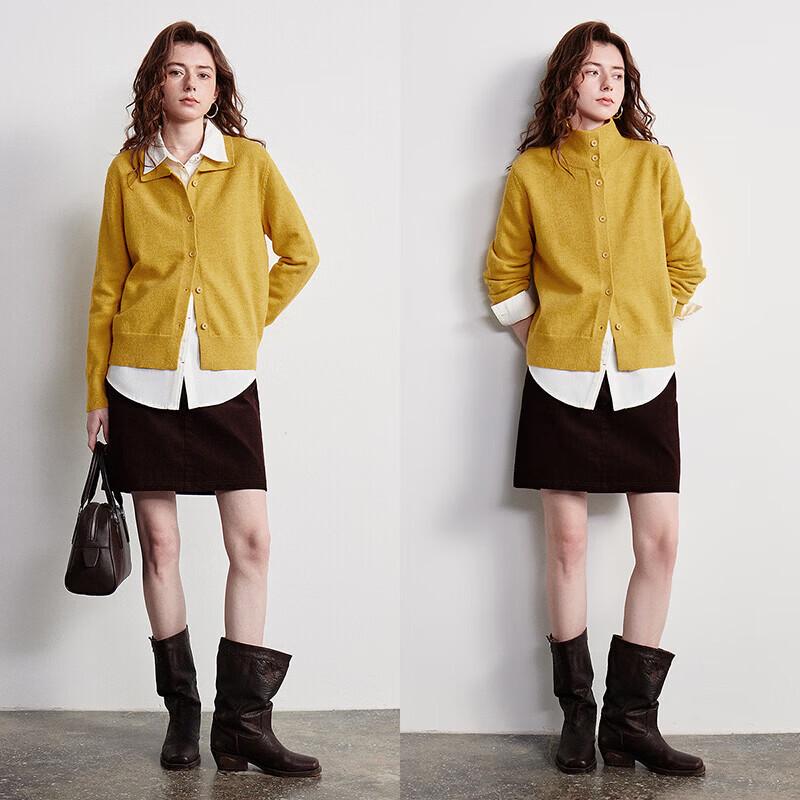 Cardigan Polo Tricoté Rétro pour Femme Chuyu