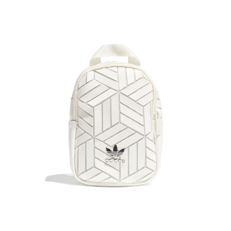 Adidas Originals 3D Logo Crossbody Mini Backpack Women backpack Han-Jade-White FL9680 Mini