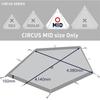 Tenmaku Design Circus TC MID Ground Sheet Full (Optional Item)