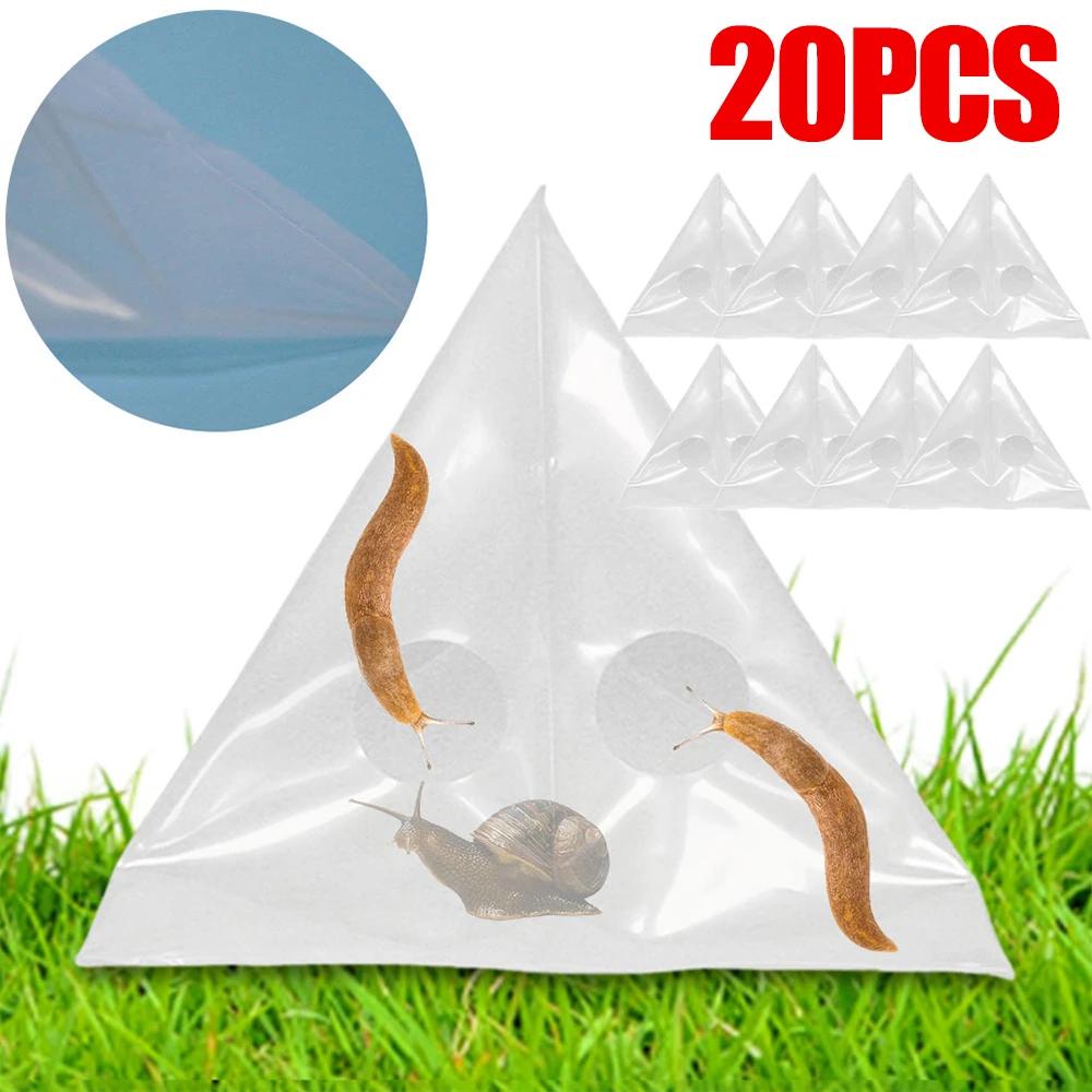 20pcs Garden Snails Slugs Traps Snail Controllers Snail Cages Insect Traps Garden  Disposable Snail Trap Catcher Bags Snail Bags