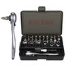 Katerk Ratchet Wrench and Screwdriver Socket Wrench Fine Sockets Ratchet Easy Garage Tool Quick Release Ideal for Tight Spaces 28-in-1 Set, Set,