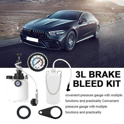 Brake Fluid Bleeder Brake Fluid Replacement Tool 3L Large Capacity Corrosion-Resistant Brake Oil Replacement Kit For Most Cars