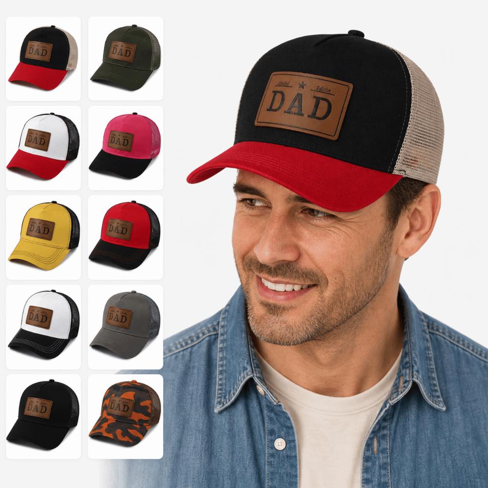 Two Tone DAD Trucker Hat Adjustable Baseball Cap Vintage Mesh Cap  Gift For Dad