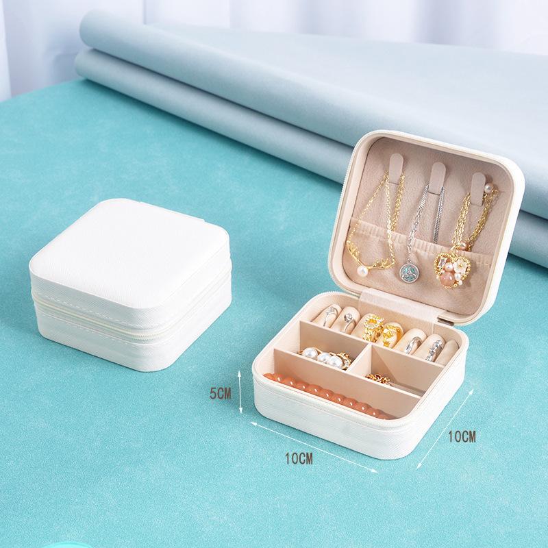 Jewelry Box Storage Box Portable Earnail Earrings Hand Jewelry Necklace Ring Small Exquisite Mini New Box