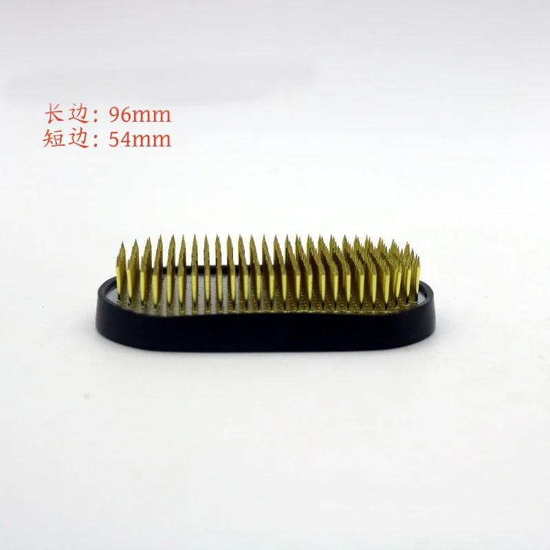 Japanese Ikebana Kenzan Floral Brass Needle Long Rround Fixed Base Holder Flower Arrangements Floral Pin Prong Tools