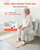 Raised Toilet Seat, 158.8 kg Capacity, 127 mm Lift Height, Commode Elevated Toilet Seat Riser with Enlarged Opening for Seniors, Elderly, Handicap,