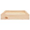 Hundebett 61,5 x 49 x 9 cm Massivholz Kiefer