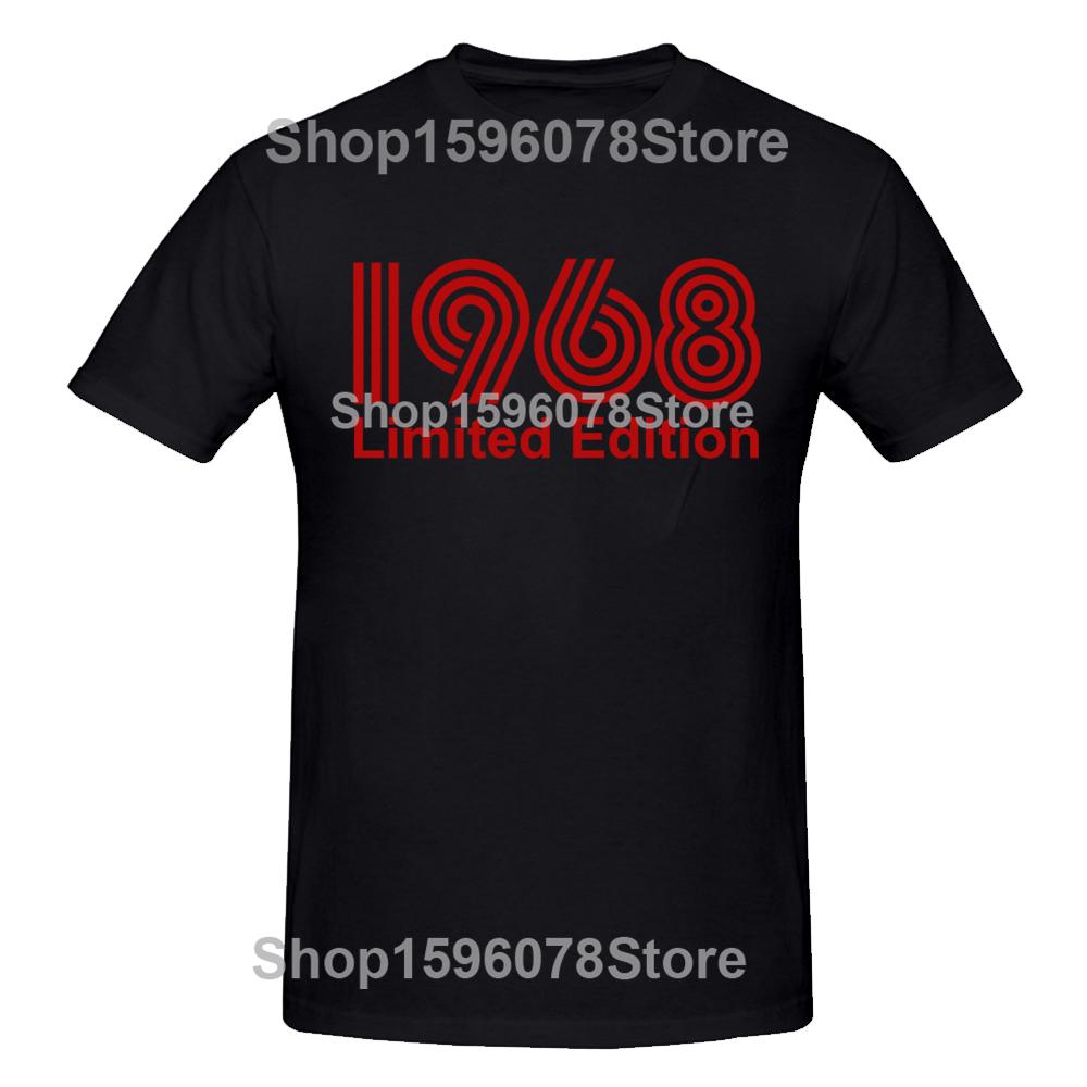 Novelty Awesome 1968 Limited Edition T Shirts Graphic Cotton Streetwear Short Sleeve Birthday Gifts Summer Style T-shirt Men
