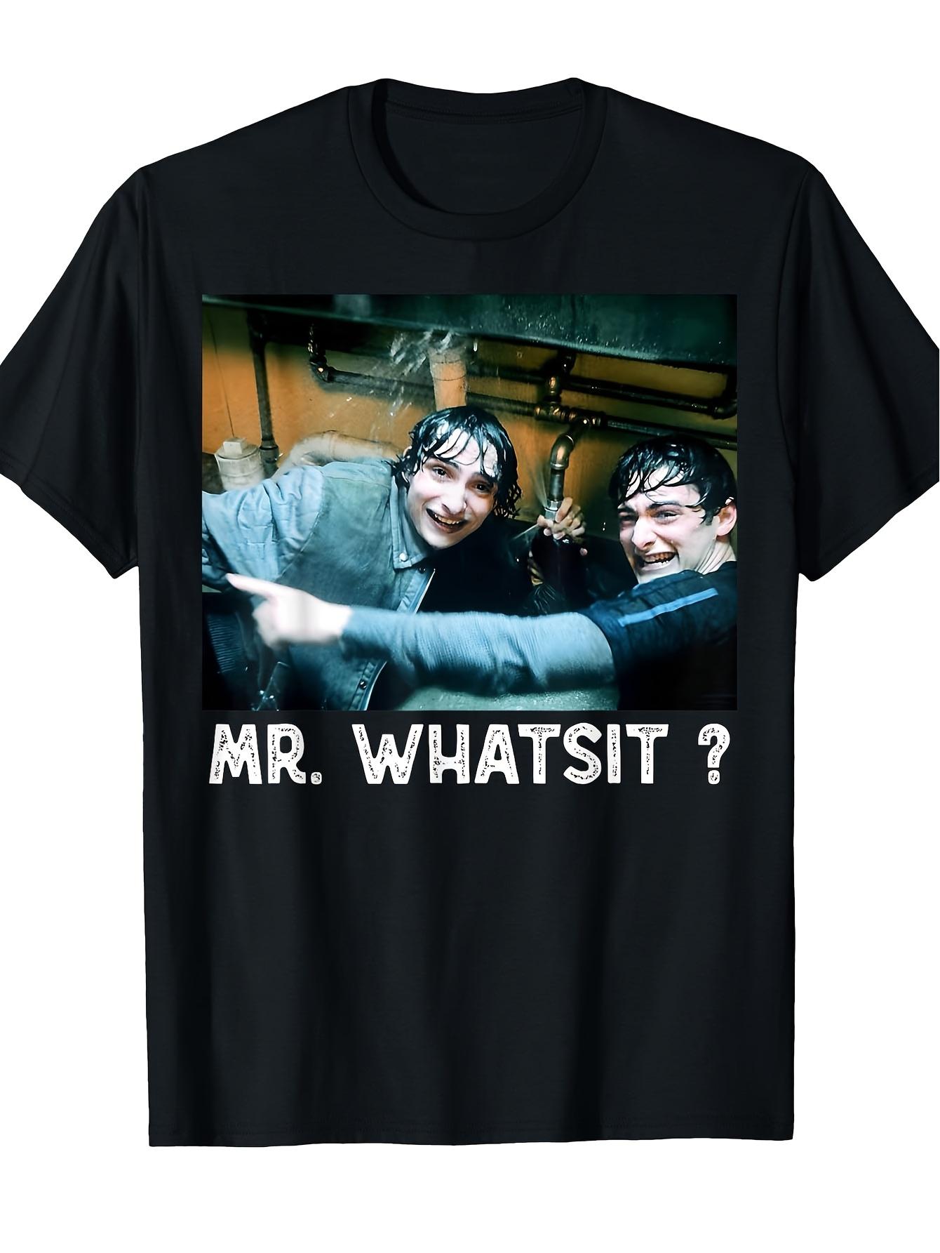 Mr Whatsit Men S/Unisex Retro Fun Slogan T-Shirt | Short-Sleeved Crew Neck Casual Shirt with Fun Slogan Prints M