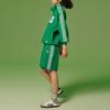 Adidas Originals Cn Short U Three Stripe Color Block Elastic Waist Sports Shorts Unisex Shorts Green IT4479