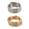 Stackable Multi Layer Arm Bracelet Stylish Metal Elastic Jewelry Stackable Bracelet Elastic Bangle for Fashionable Lover
