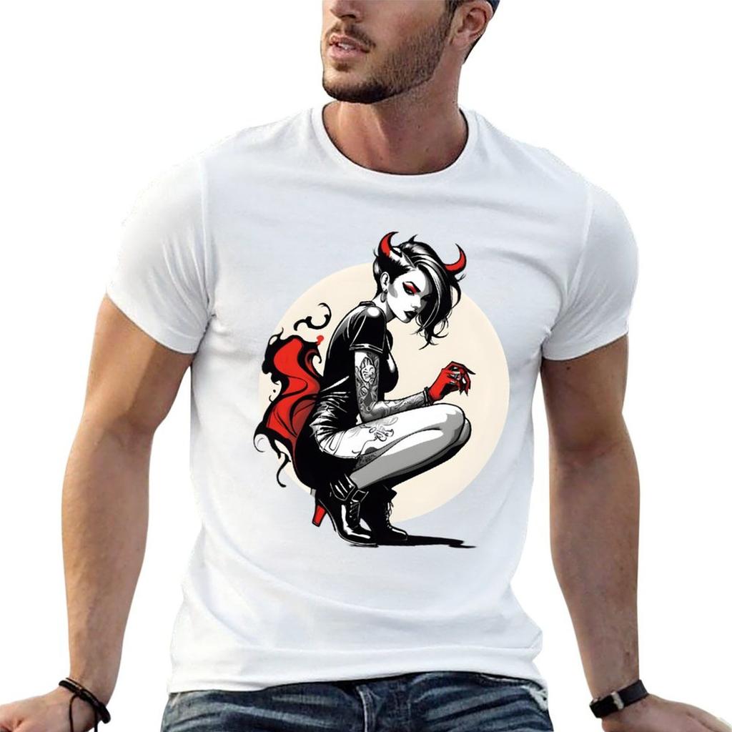 punk T-Shirt t shirts for man cotton funny t shirt for man 100 percent cotton graphic t shirts