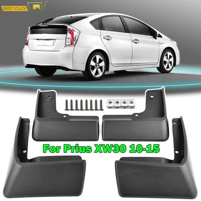 Set Molded Front Rear Car Mud Flaps For Toyota Prius 3 XW30 2010 2011 2012 2013 2014 2015 Splash Guards Mudguards MudFlap