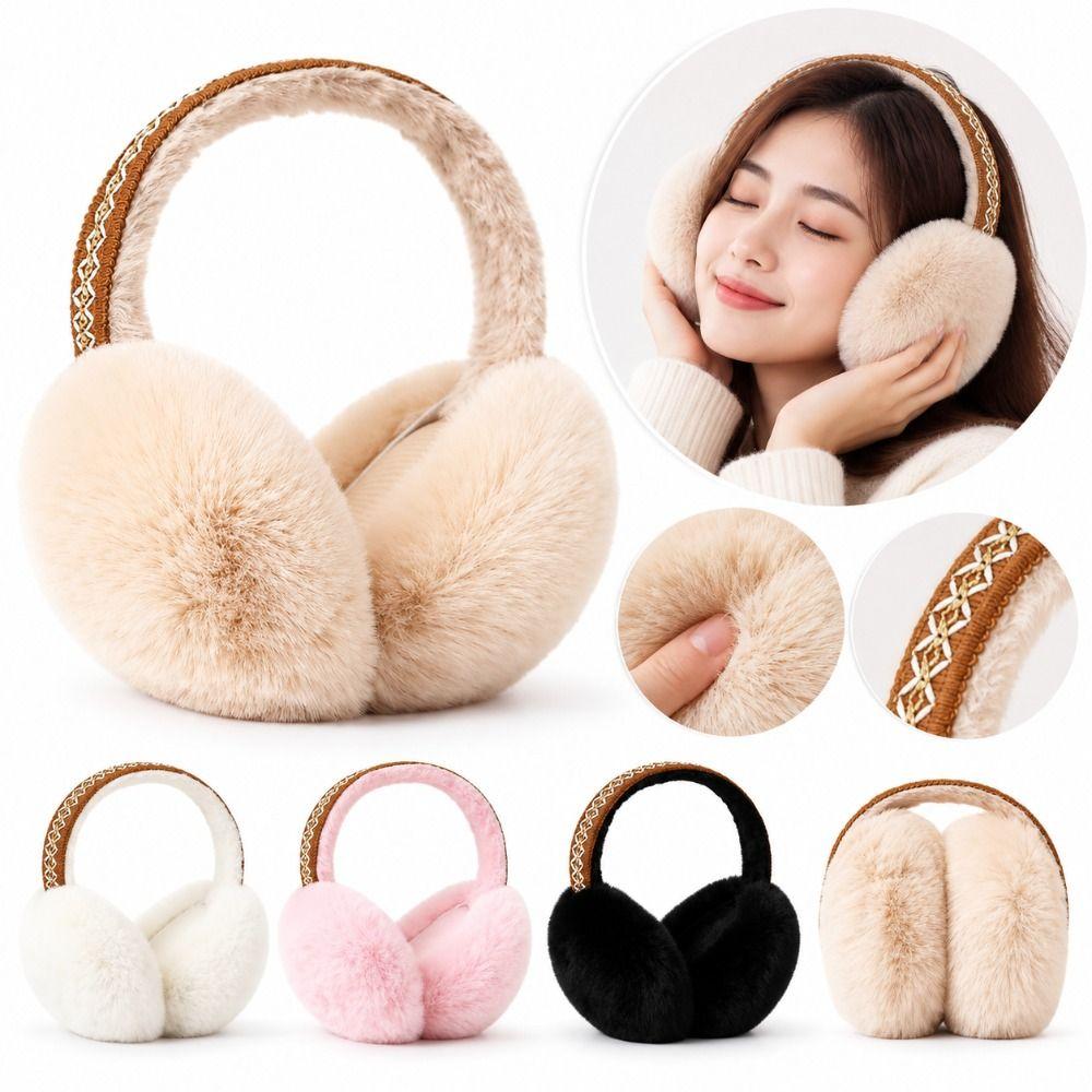 Faux Fur Ear Warmers Foldable Winter Ear Cover Gifts Earmuffs Winter Wear